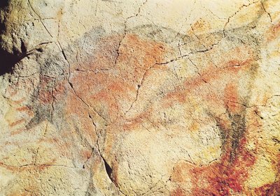 Bison, das cavernas de Altamira, c.15000 aC (pintura rupestre) de Prehistoric
